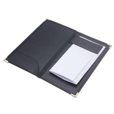 China Custom Size PU Table Top Menu Folder Cover Leather Stand Waterproof For Hotel Bar Lounge KTV Restaurant for sale