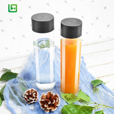 China 250ml 300ml 350ml 400ml 500ml 750ml 800ml Water Voss Glass Eco-friendly Transparent Recyclable Bottle With Plastic Screw Lid for sale