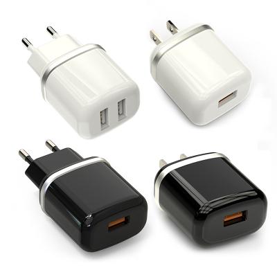 China Type-C Smart Mobile Phone USB Travel Wall Charger Mobile Phone 5V 2.4A USB Adapter 10W Portable Fast Charger for sale