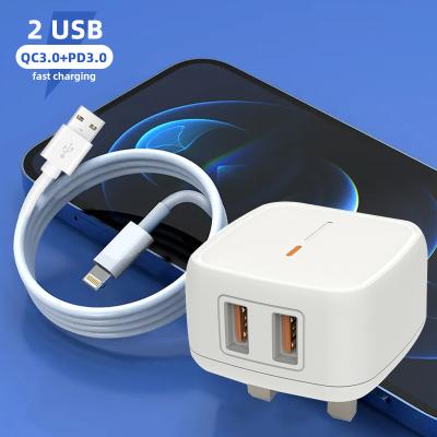 China Dual Port Travel 2 X USB 12W Qc1.0 Wall C C De Carregador USB Fast Charger Cell Phone Cargadores Palladium Mobile Phone Charger EU UK USA Plug for sale