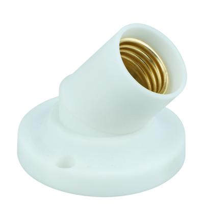 China E27 Straight And Angled Universal Holder Plastic Lamp Screw Ceiling Twisting Lamp Base for sale