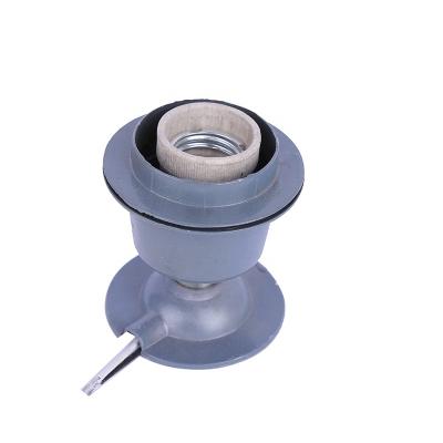 China High Temperature Aluminum Ceramic Screw Lamp Base E27 E40 Wall Screw Lamp Holder for sale