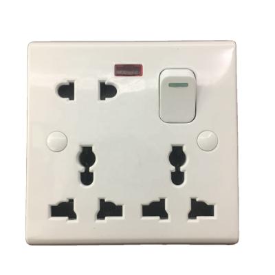 China Multi-Function Wall Switch Strip Socket Receptacle Residential/Multi-Purpose Multi-Function Electric Universal Compound Switch 8 Pin for sale