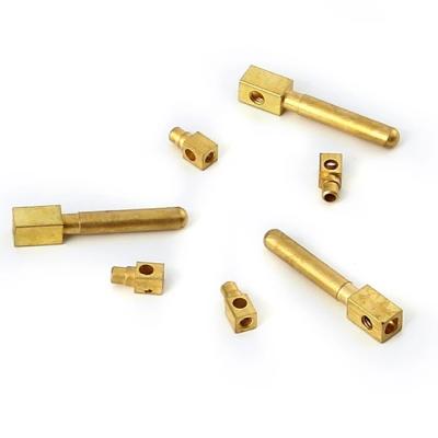 China Electrical Accessories Electrical Copper Pin Metal Plug Socket Switch Brass Fittings for sale