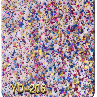 China Odm High Glossy Patterned Glitter Acrylic Sheet Plexiglass Panels for sale