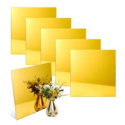 China High Quality Flexible Gold Or Silver Mirror Plastic Acrylic Sheet Offer Acrylic Cutting Service for sale