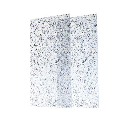 中国 Translucent Acrylic Sheet Irregular Glitter 1/8 Thickness Sparkly Plexiglass PMMA Acrylic Panels For Laser Cutting 販売のため