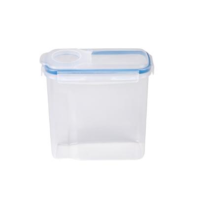 China Cereal BPA Free Plastic Airtight Leakproof Keeper Dispenser Container Dry Stocked Cereal Food Storage Containers for sale