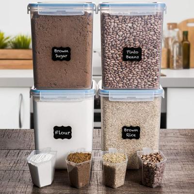 China Large Capacity 5.2ml 4pcs Food Storage Container Stored Plastic Airtight Set for sale