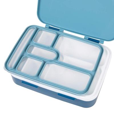 China 6 Compartment Freshness Preservation Eco BPA Free Leakproof Lunch Box Children Kids Bento Box for sale