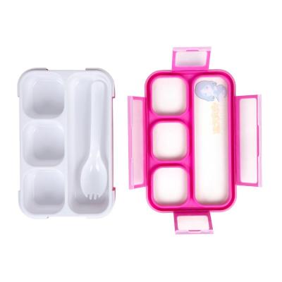 China Preservation 4-Compartment Bento Lunch Box Cute Freshness for sale