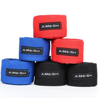 China Adjustable Elasticity Professional Printed Logo Colorful Custom Hand Wraps Muttahida Majlis-e-Amal Elastic Cotton Boxing Wrist Wraps for sale