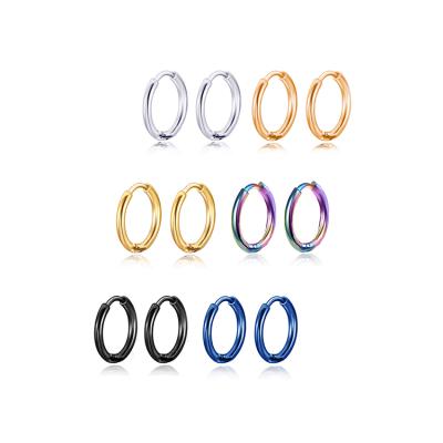 China Latest Fashion hot sale mixed earring girls jewelry colors logo stainless steel earring custom stud earrings for sale