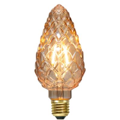 China Hotel Vintage E12 E14 Pine Corn C35 LED Filament Light Bulb for sale