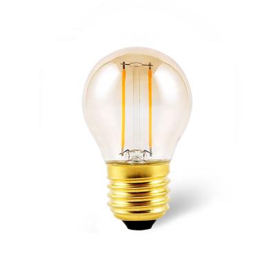 China Residential High Quality Amber Color E26 E27 G45 LED Filament Light Bulb for sale