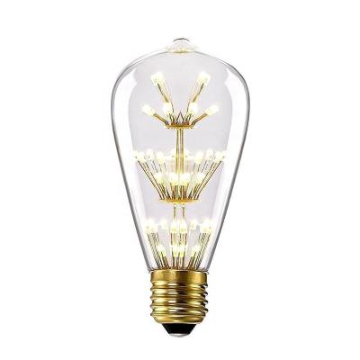 China Residential Warm White Light 2W 120V 240V E27 2400K LED Firework Bulb for sale