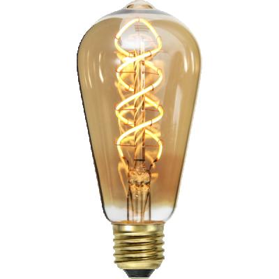 China OEM Factory 220V 120V4W 5W E27 E26 Filament Residential Decoration LED Glass Light Bulb ST64 With Cheap Price for sale