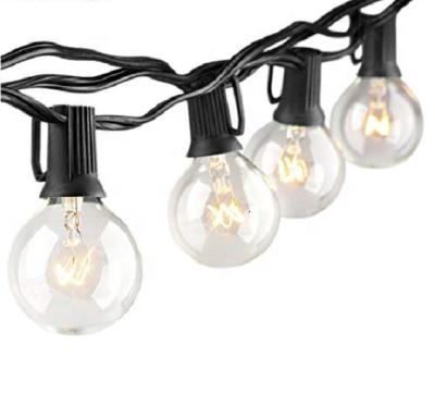 China Factory Direct Sales Low Glass Price 25ft Outdoor Tungsten G40 String Lights for sale