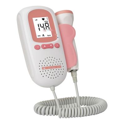 China Vcomin Convenience Improved Screen Compact LCD Ultrasound Household Pregnancy Fetal Heart Doppler for sale