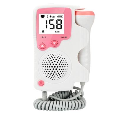 China Portable Convenience CE Certificate LCD Heart Rate Monitor Pregnancy Ultrasound Pocket Fetal Doppler For Sale for sale