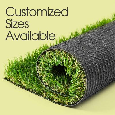 China Landscape Heihe Hebei Customize 30mm Fitness Water Proof Synthetic Football Turf Artificial Grass Soccer Field With Logo for sale