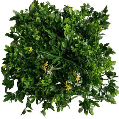 China Moss Grass Boxwood Transient Artificial Plant IVY Fence Green Wall Panel for Garden Decoration for sale