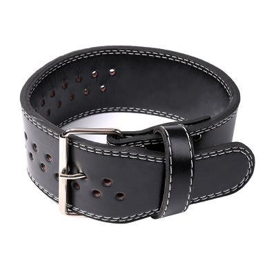 China Wholesale Custom High Quality Genuine Leather Power Lifting Weight Lifting Belt PU Waist Protective Adjustable Gym Belt Daily Life+Sports for sale