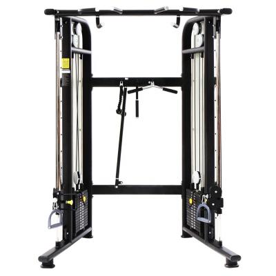 China Universal Indoor Gym Commercial With Heavy Duty Bands Wire Equipment Deluxe Fitness Machine Blacksmith Crossover Gym Deep Squat for sale