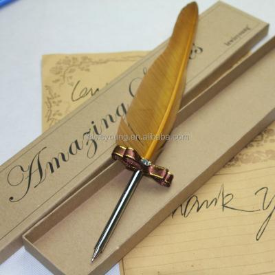 China Agriculture 2022 hot sale cheap quill pen ball pen gift sets for wedding gifts for sale