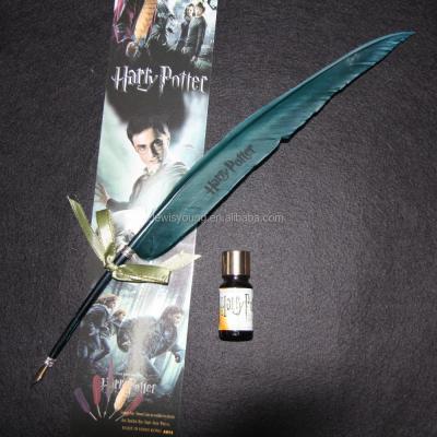 China Halloween Hot Sale Real Feather Harry Potter Costume Cosplay Costume Natural Wizard PEN for sale