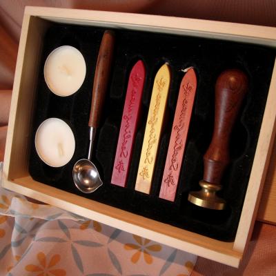 China Office 2019 New Vintage Hogwarts School Badge Wax Seal Stamp Sticks Spoons Candles Melt Set for sale