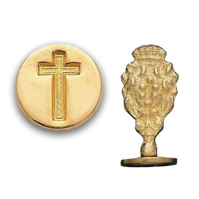 China Custom Gift DIY Decoration Free Sample Logo Wax Stamp Cross Pattern Wax Seal Stamp for sale