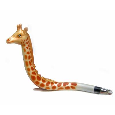 China Giraffe and Swan Shape Pen Cartoon Gift Promotional UV Printing Colorful Glossy Pen for sale