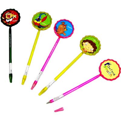 China Manufacturer cheap plastic ballpoint pen party decoraton information display card 0.5mm tip toy pen for sale