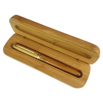 China office & Eco-friendly Luxury Natural Bamboo Ballpoint Pen School Pen Bamboo Calligraphy Pen Gift Box for sale