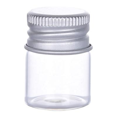 China Gift & 1ml 3ml Mini Clear Wishing Message Glass craft bottles vials with cork for sale