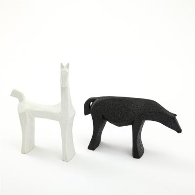 China Modern Minimalist Ornament Home Interior Animal Horse Decor Ceramic Accessories for sale