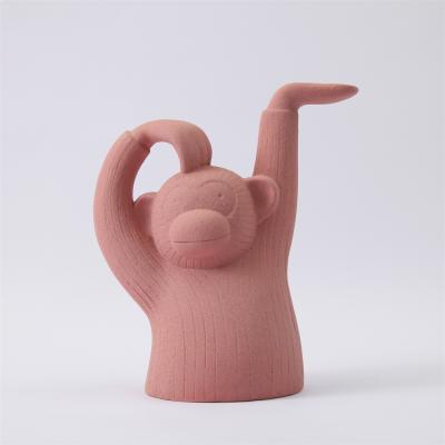 China Matte Home Table Animal Monkey Modern Minimalist Ceramic Decor Interior Accessories for sale