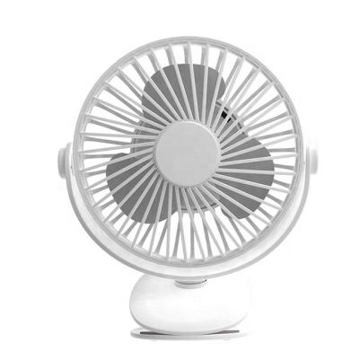 China Handed Up Quiet 2-Speed ​​Portable Indoor Desktop Fan With Clip And Fully Adjustable Tilt White for sale