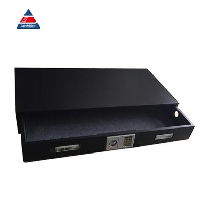 China Double Wall Building Black Steel Double Wall Hotel Drawer Safe Box for sale