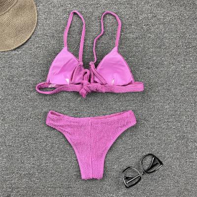 China Breathable Straps2021 Sport Stripped Adjustable Bikini Swimsuit For Women for sale