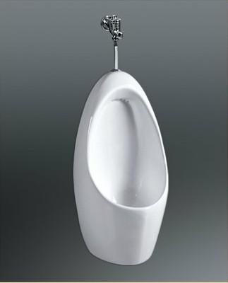 China White Wall Mounted Urinal Toilet Sanitary Ware , Automatic Inductive Urinal Flusher for sale