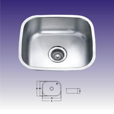 China Stainless Steel Undermount Single Bowl Kitchen Sink for sale