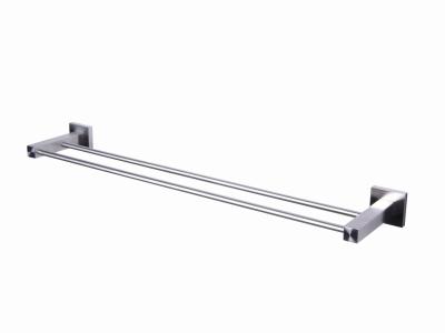 China Hotel Style Towel Shelf Bathroom Hardware Collections , Double Rods for sale