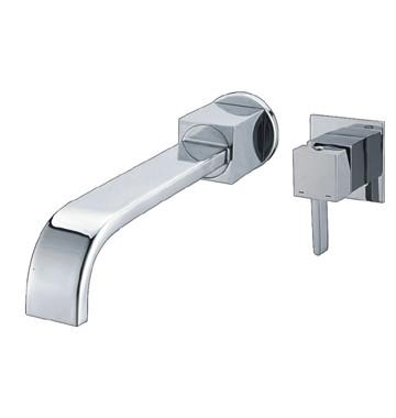 China 2 Hole Single Handle Wall Mounted Basin Taps / Automatic Mixed Metered Faucet for sale