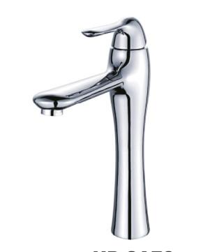 China OEM Modern Metered Chrome Basin Tap Faucets , Single Hole Bathroom Faucet Mixer for sale