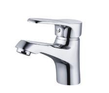 China Commercial Ceramic Cartridge Square Basin Tap Faucets Brass With Chrome Plated for sale