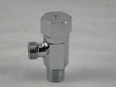 China Single Hole Rotary Switch Brass Angle Valves , Wall-Mounted Angle Valve for sale