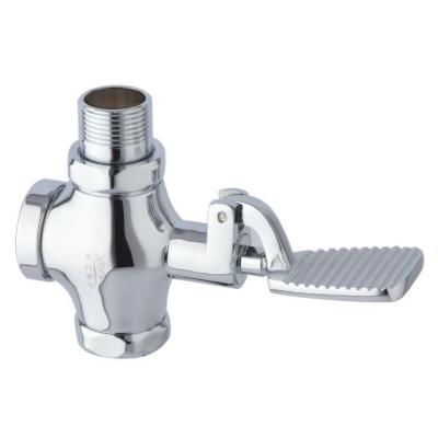 China Exposed Self Closing Flush Valve With Foot - Pedal For Squat Type Toilet for sale