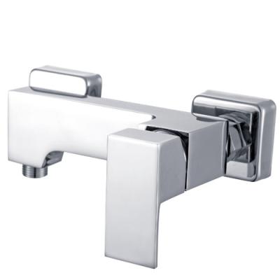 China Single Handle Square Style Wall Mount Brass Bath Shower Mixer Taps for sale